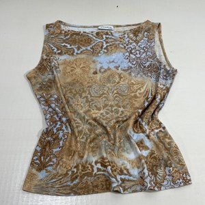 Sleeveless Sheer Feminine Top​​​​​